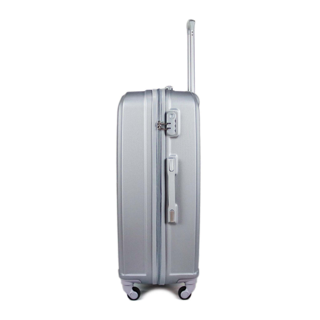 Sky Bird Elegant ABS Luggage Trolley Set 4 Piece, Silver