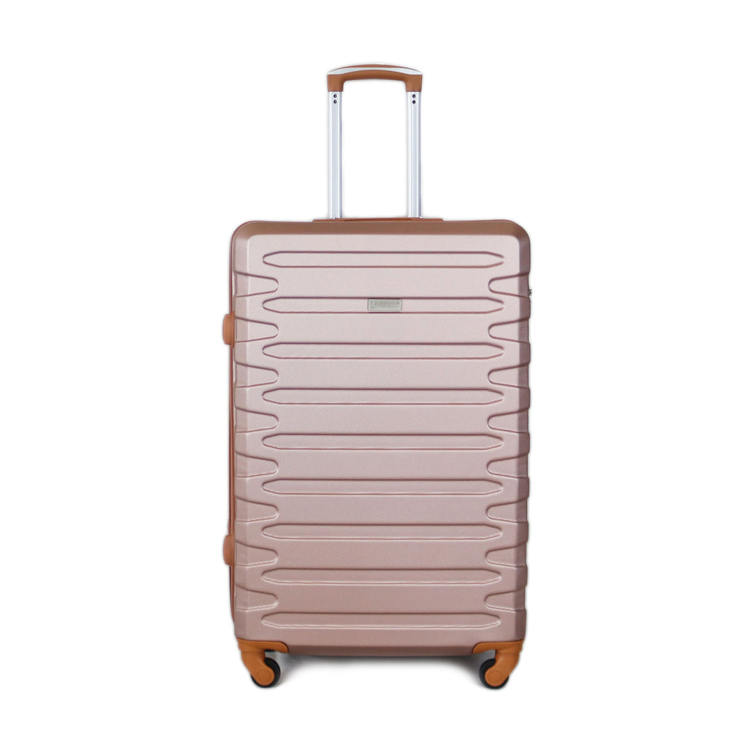 Sky Bird Traveler 1-Piece ABS Luggage Trolley Bag Large Checked-in 28inch With Handbag, Rose Gold