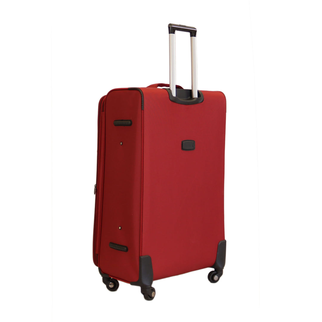 Sky Bird Premium Soft Shell 4 Pieces Suitcase Trolley Set, Bordeaux