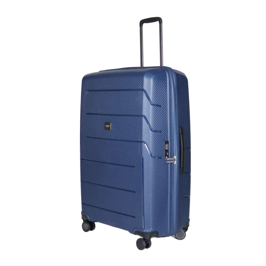 Princess Traveller JAVA PP Premium Water Resistant Suitcases Set 3 Pieces Dark Blue