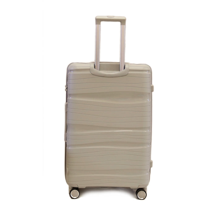 Sky Bird Solid PP Luggage Trolley Bag With TSA Lock Checked-in Size 24 Inch Silver