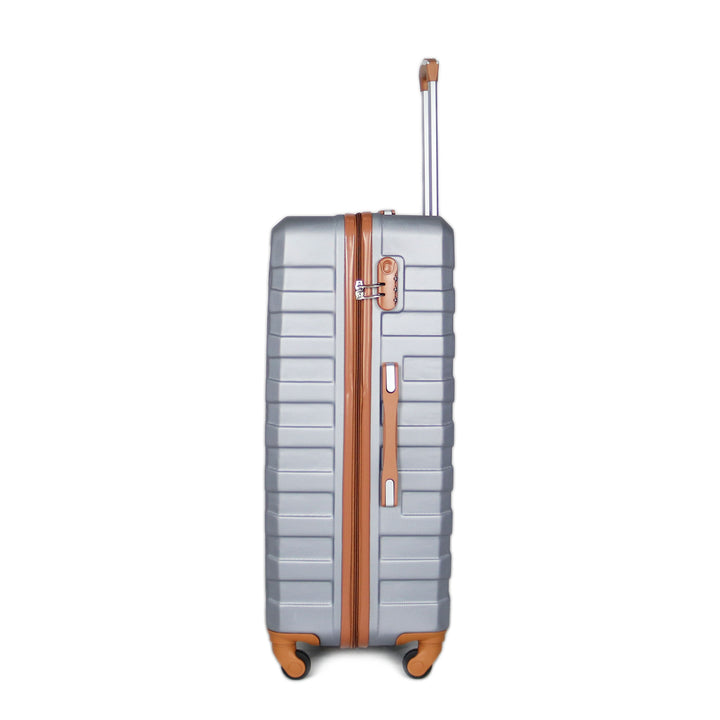 Sky Bird Traveler 4-Piece ABS Luggage Trolley Set Silver