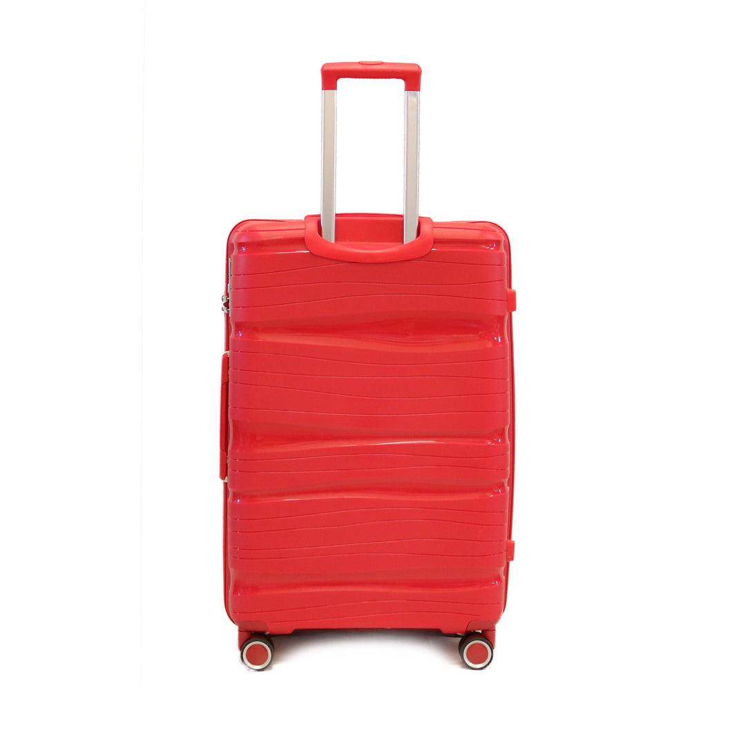 Sky Bird Solid PP Luggage Trolley Bag With TSA Lock Checked-in Size 24 Inch Red