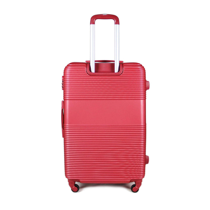Sky Bird Safari ABS Luggage Trolley Set 4 Piece, Red