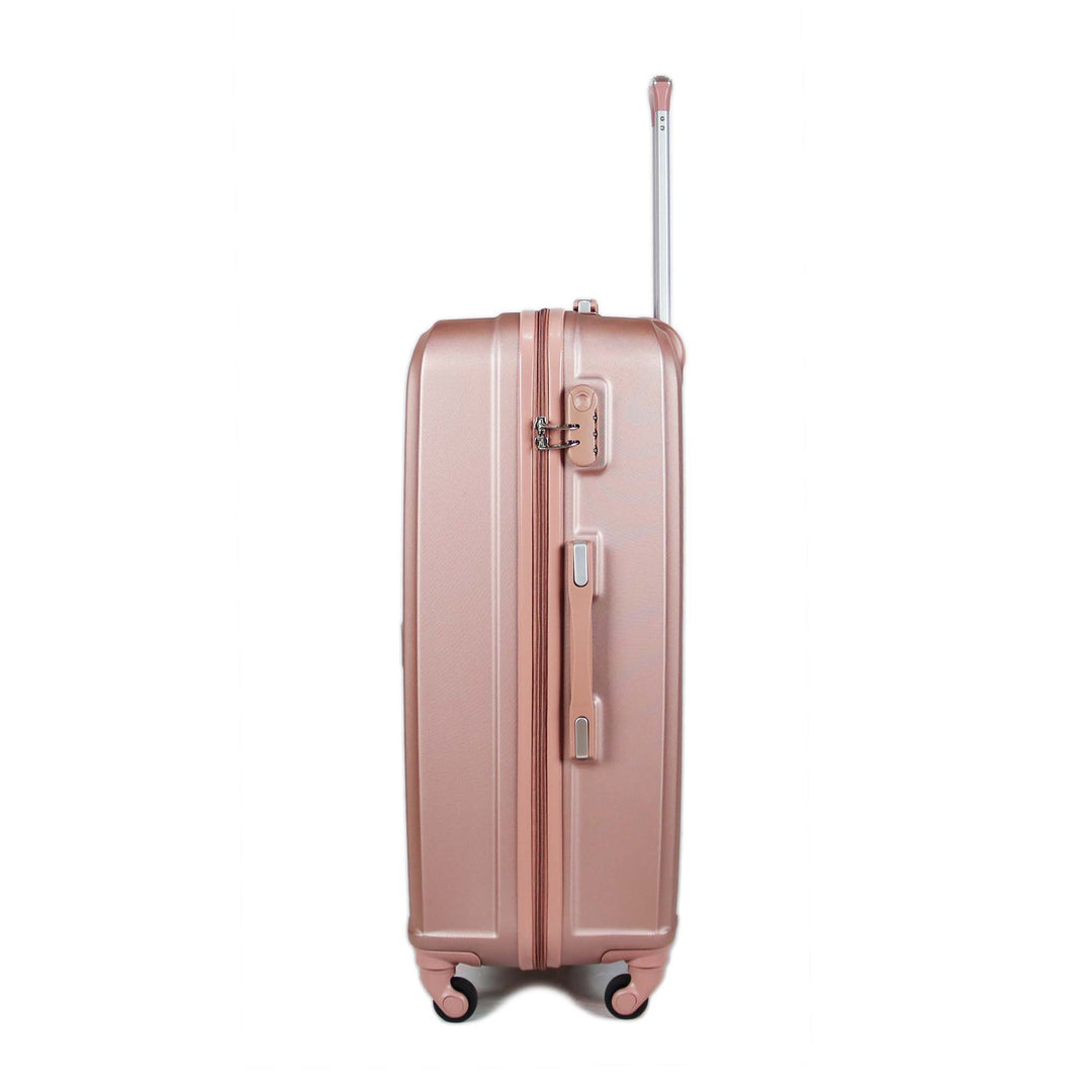 Sky Bird Elegant ABS Luggage Trolley Set 4 Piece, Rose Gold