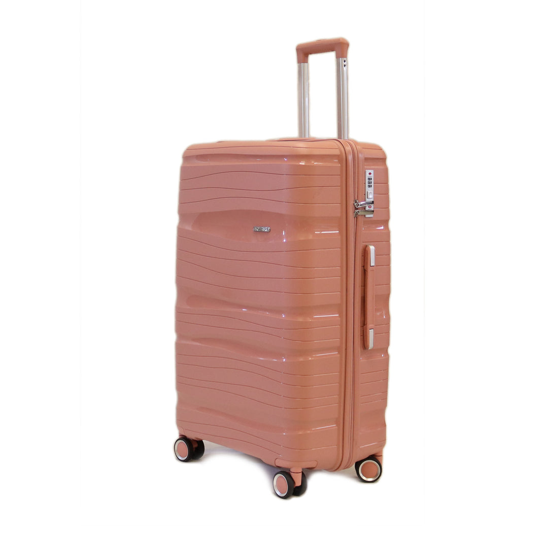 Sky Bird Solid PP Luggage Trolley Bag With TSA Lock Carry-on Size 20 Inch Rose Gold