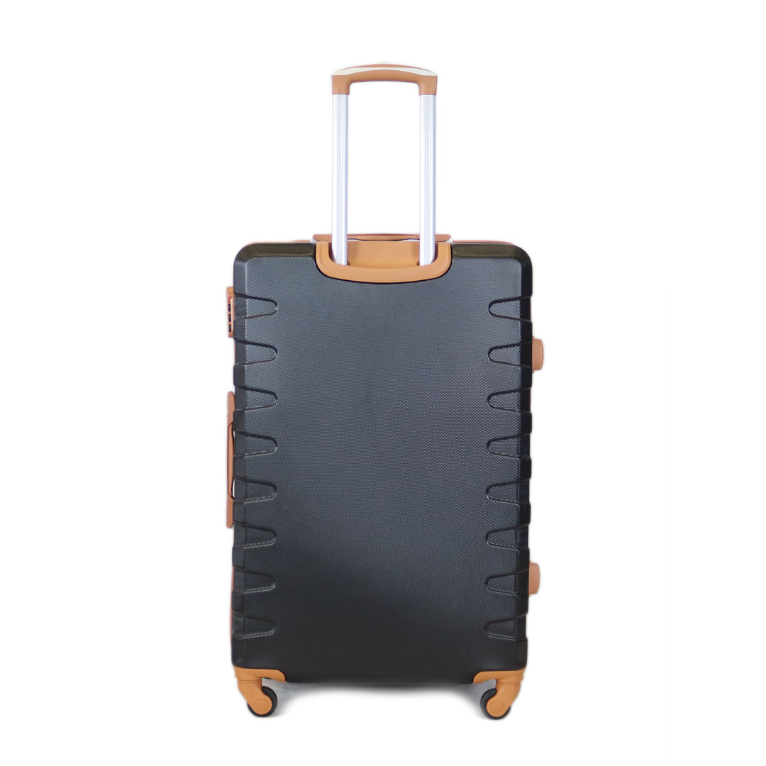 Sky Bird Traveler 4-Piece ABS Luggage Trolley Set Black