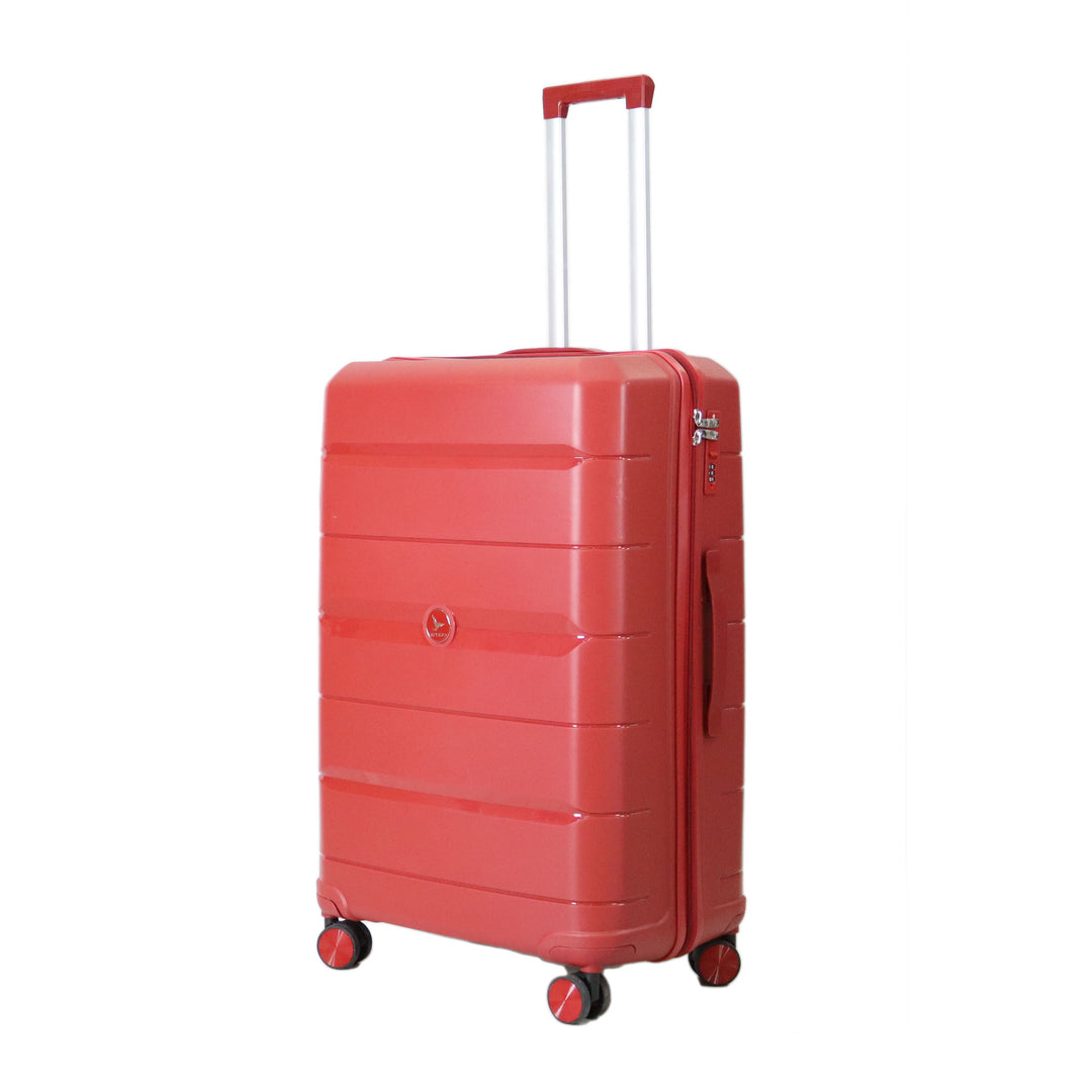 Sky Bird PP Luggage Trolley Set 4 Pieces, Red