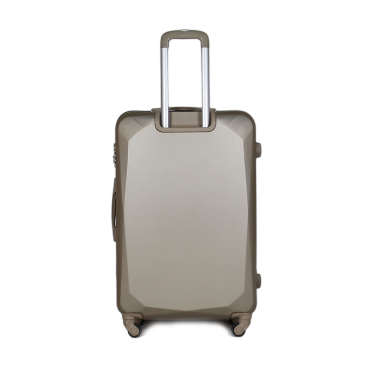 Sky Bird Flat ABS Luggage Trolley Bag 1 Piece Medium Size 24" inch, Champagne